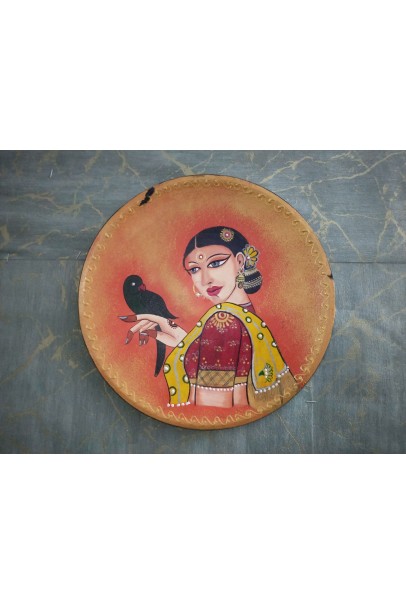 Wooden Wall Decor Plate - Yellow Wooden Wall Decor Plate - Yellow